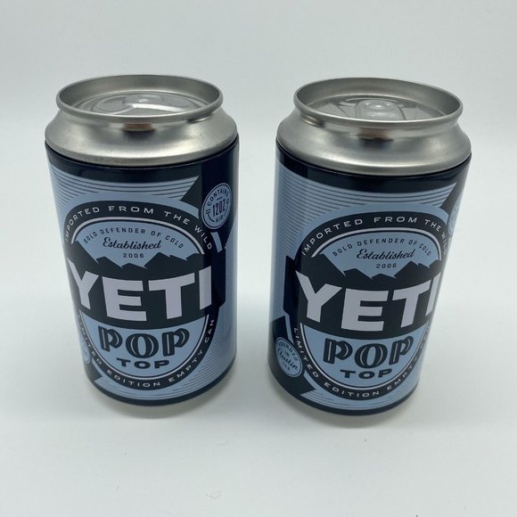 Yeti Accents 2 Brand New Yeti Pop Top Stash Canbeer Can Promotional Colster Insert Poshmark
